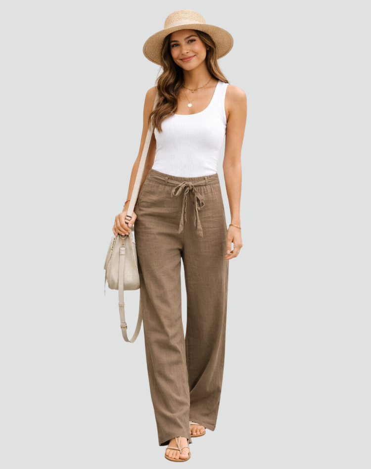 Cassia | Elegant Relaxed Wide Leg Trousers