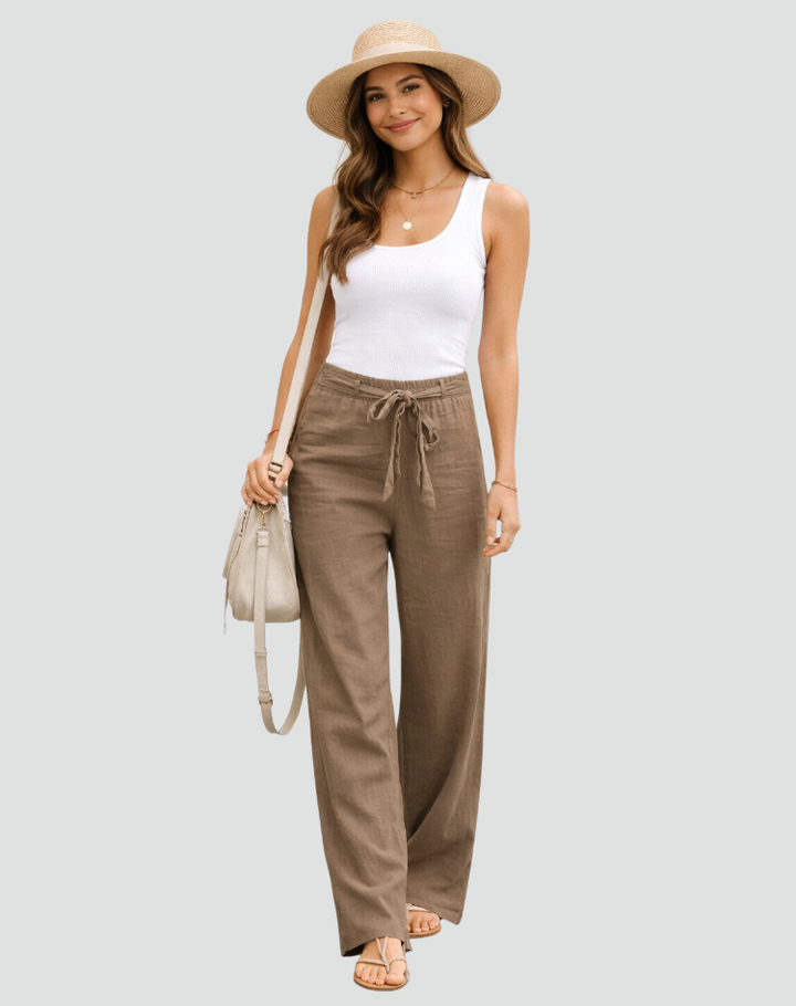 Cassia | Elegant Relaxed Wide Leg Trousers