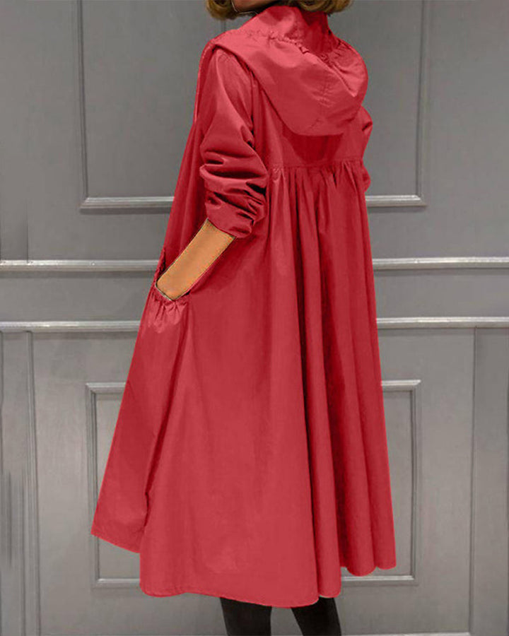 Imogen hooded fluid trench coat – image 3