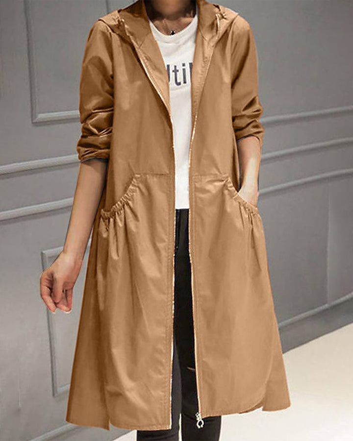 Imogen hooded fluid trench coat – image 6