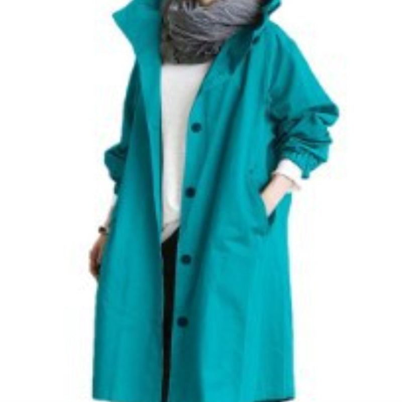 Noor hooded high neck trench coat – image 5
