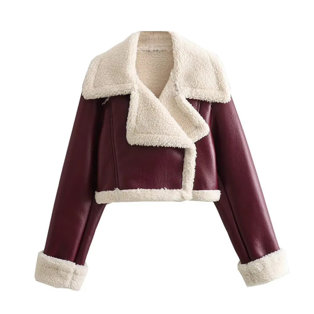 Coralie cropped zip up coat – image 6