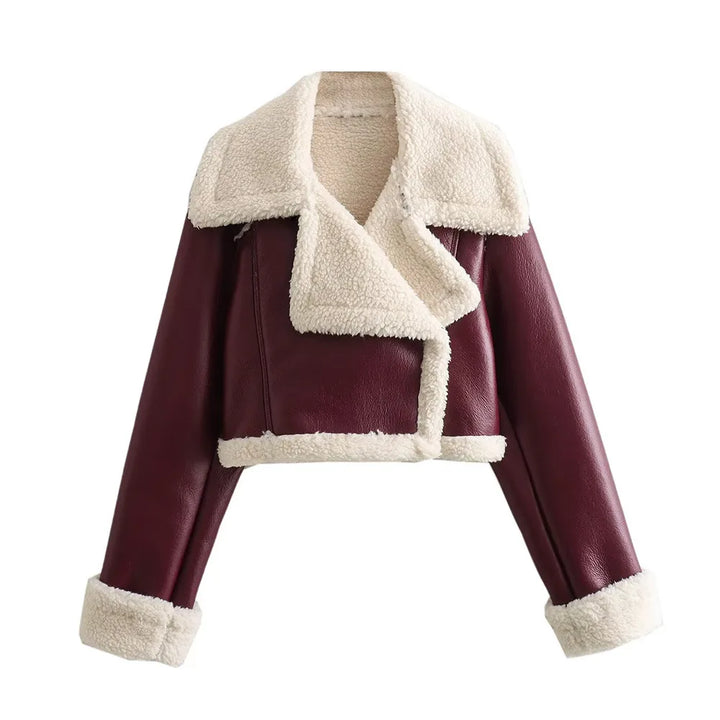 Coralie cropped zip up coat – image 6
