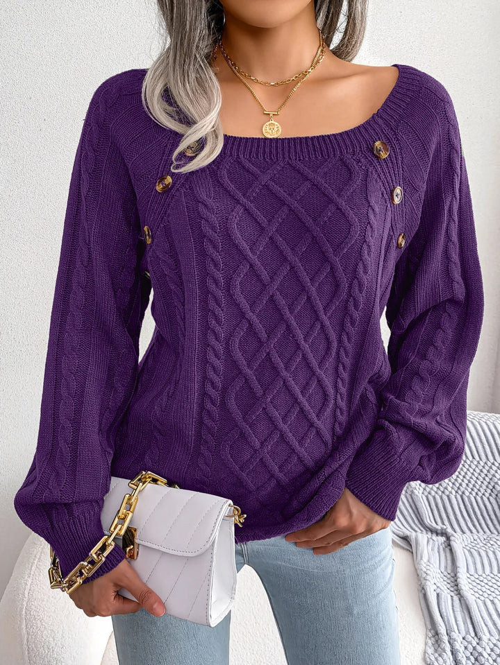 Dorit oversized cable knit jumper – image 10