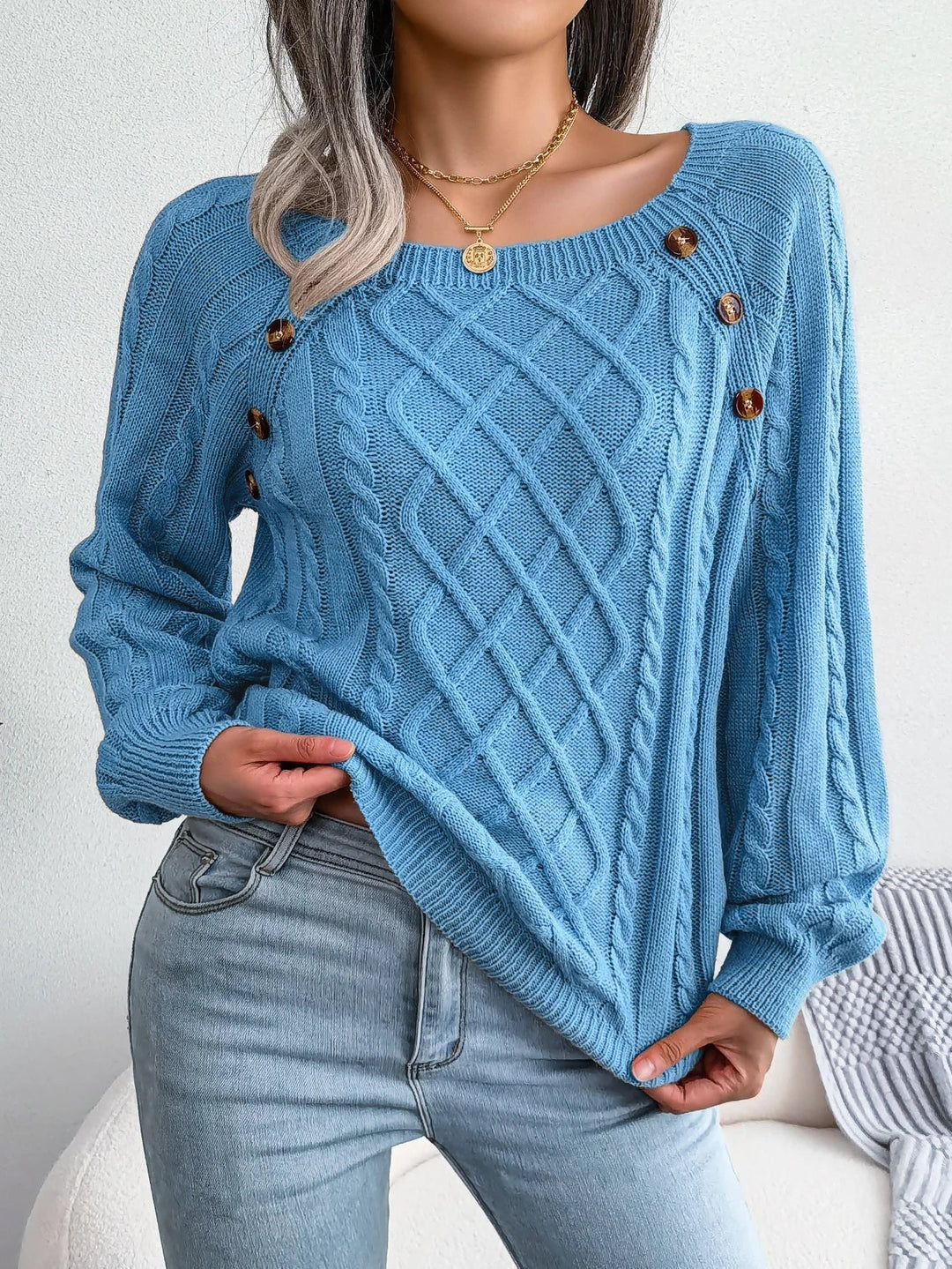 Dorit oversized cable knit jumper – image 2