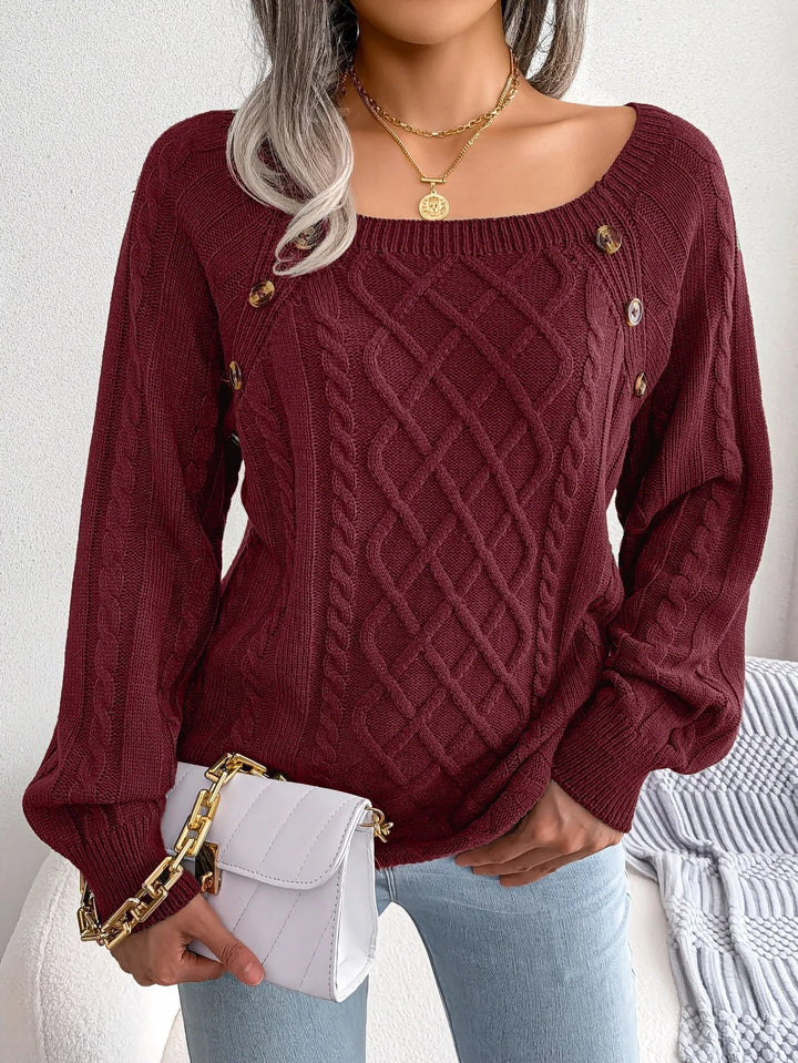 Dorit oversized cable knit jumper – image 9