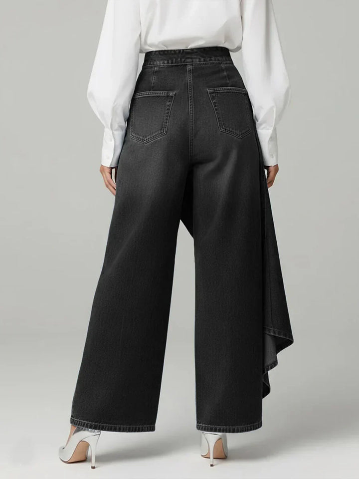 Laura wrap front wide leg trousers – image 5