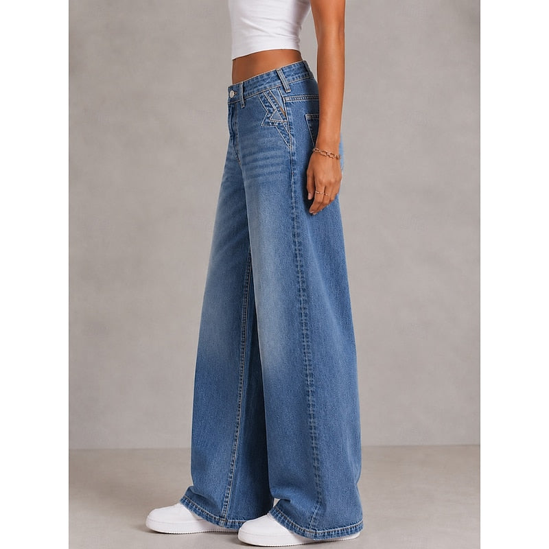 Margot | Elegant Relaxed Wide Leg Jeans