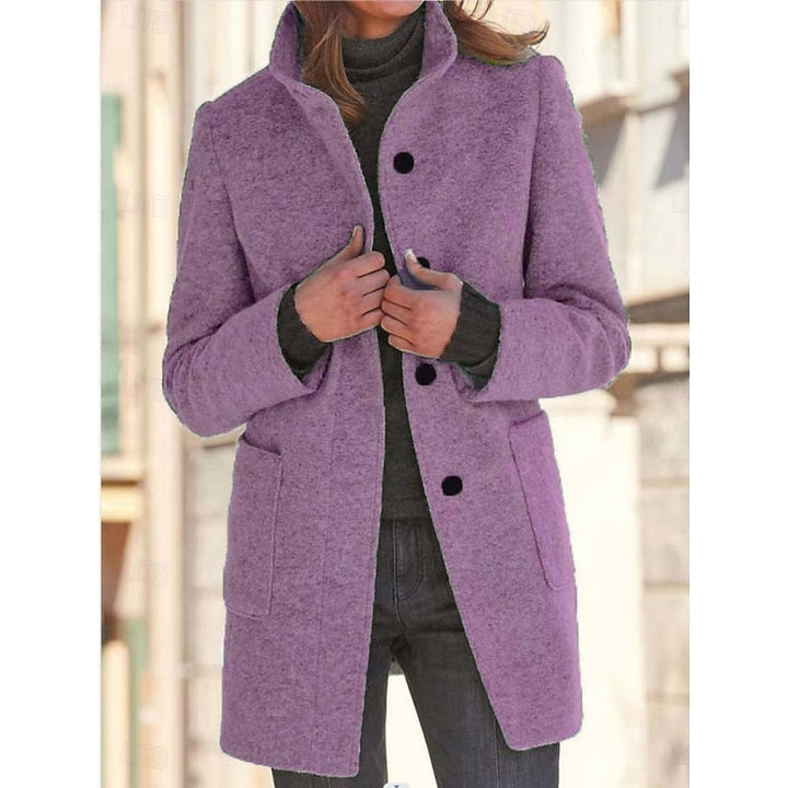 Beatrice wool coat in blue