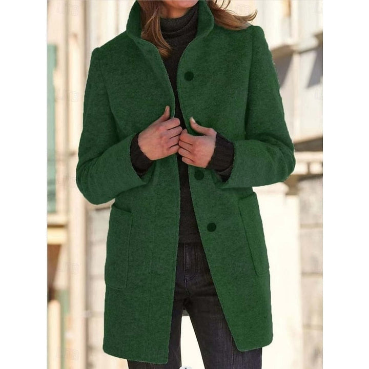 Beatrice wool coat in light purple