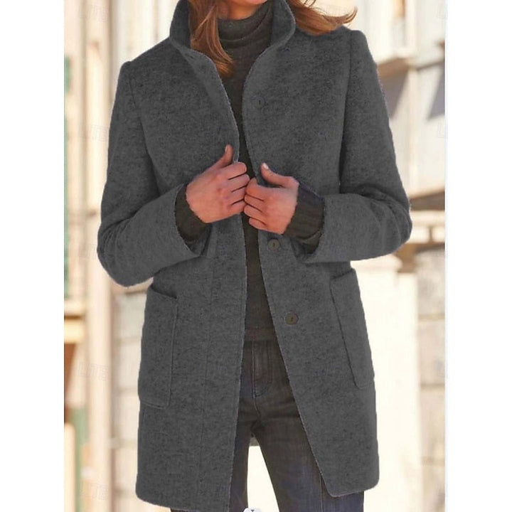Beatrice wool coat in dark green