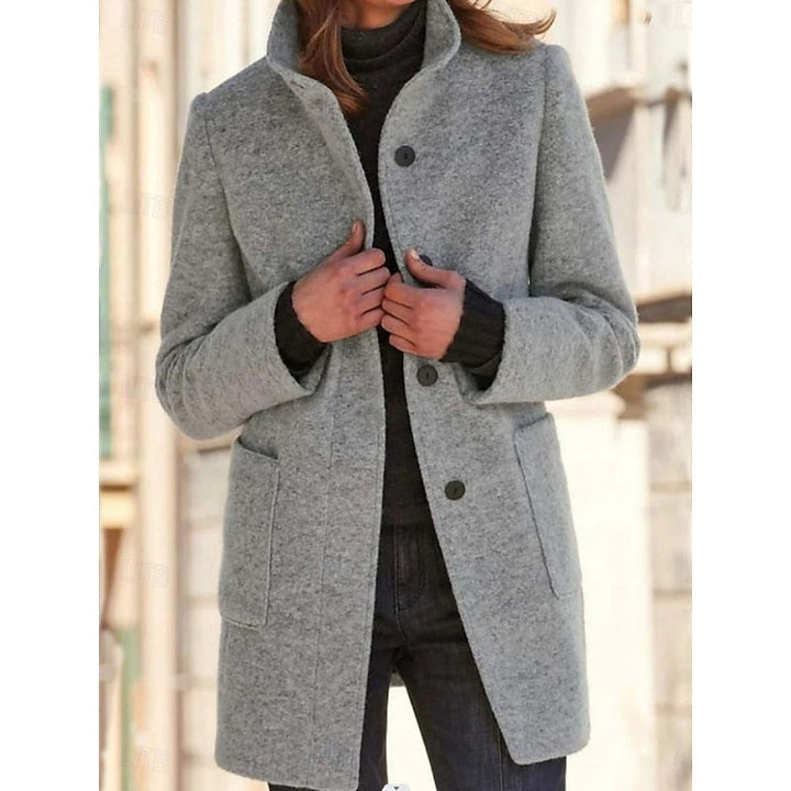 Beatrice wool coat in black