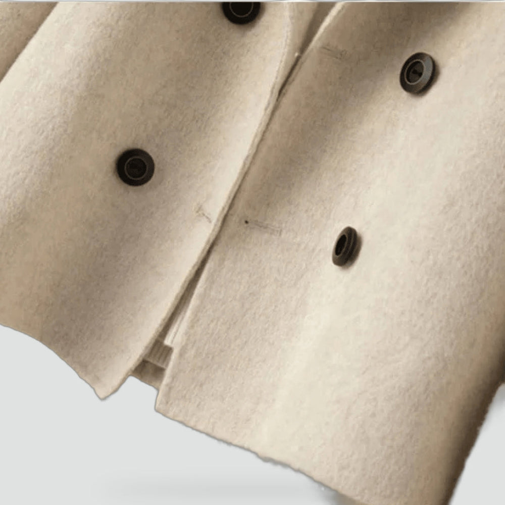 Emmeline pea coat in beige