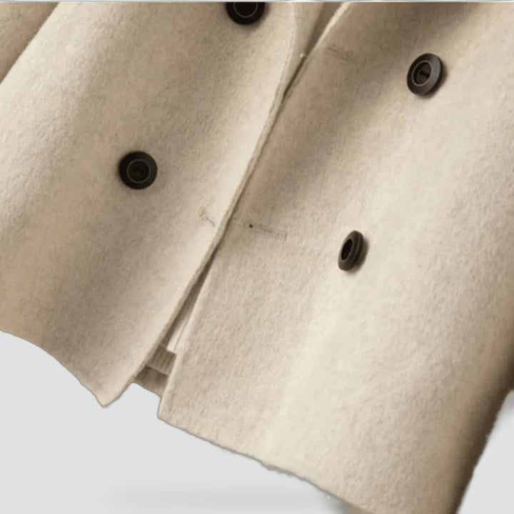 Emmeline pea coat in beige
