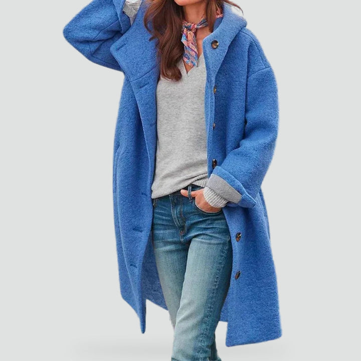 Agnes hooded coat in grey