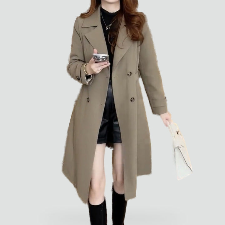 Imogen longline coat, back view