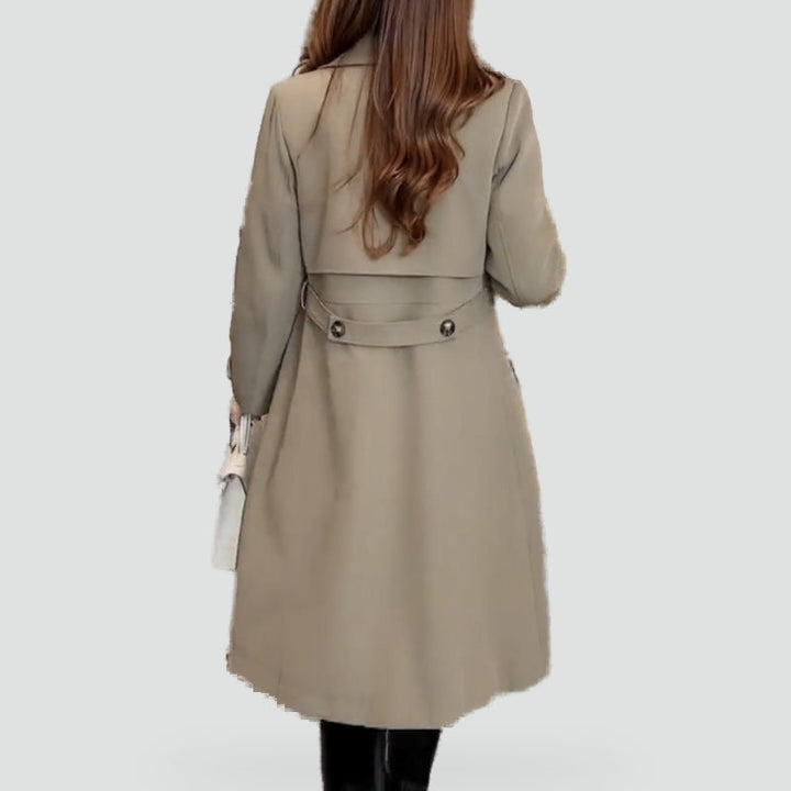 Imogen longline coat, detail