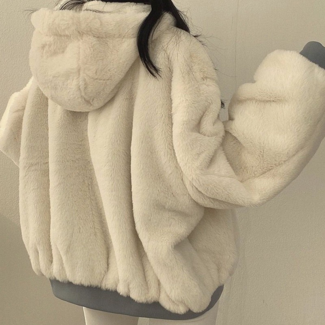 Peggy hooded bomber jacket, pocket detail