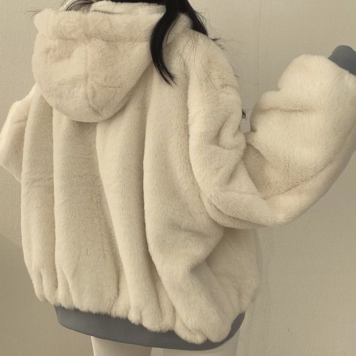 Peggy hooded bomber jacket, pocket detail