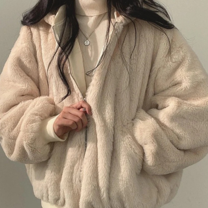 Peggy hooded bomber jacket, full length