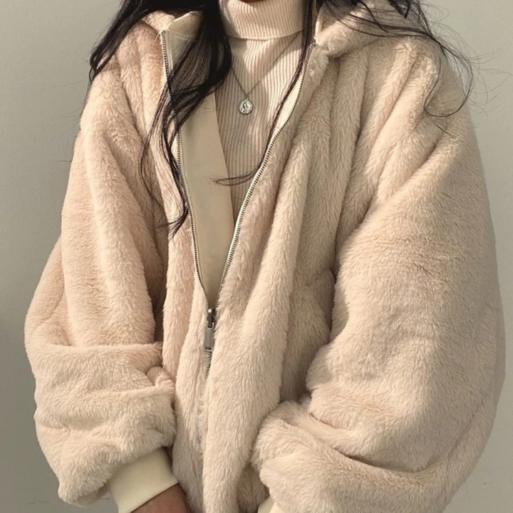 Peggy hooded bomber jacket, styled view