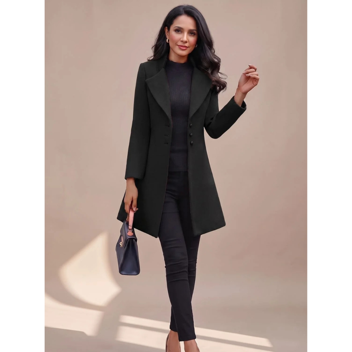 Philine trench coat with lapel and buttons