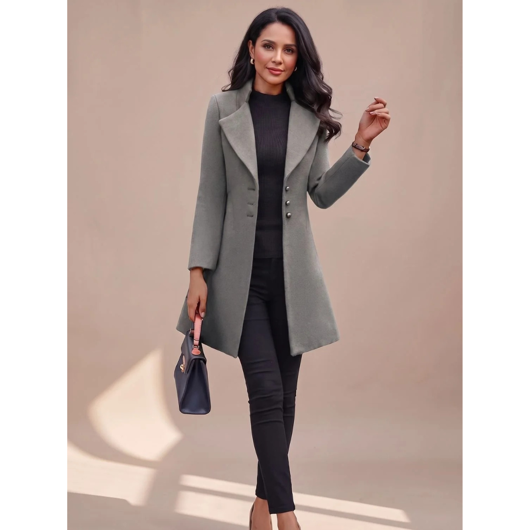 Philine trench coat in black