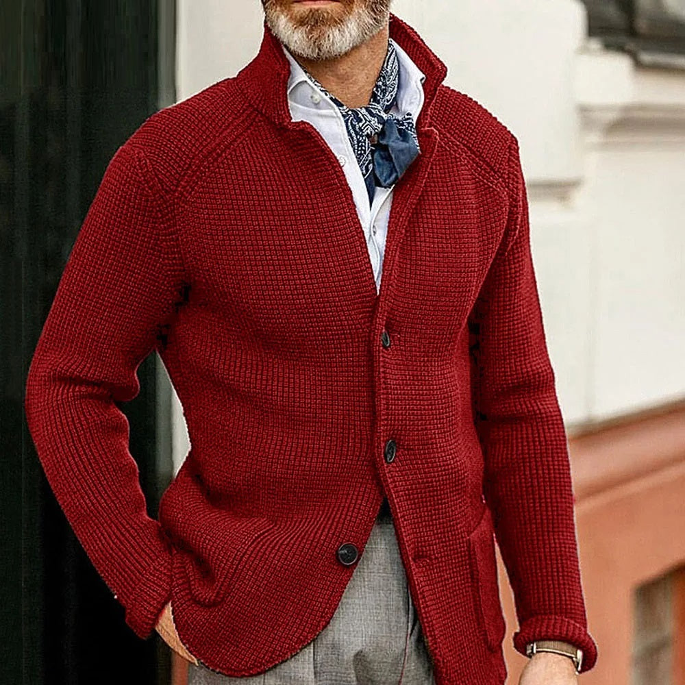 Jolene stand collar knit cardigan with pockets – image 10