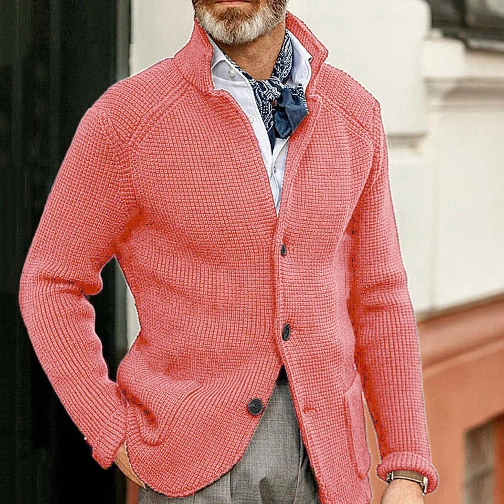 Jolene stand collar knit cardigan with pockets – image 7