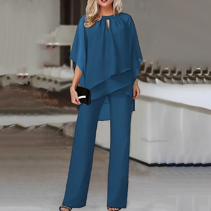 Marlowe keyhole top and wide leg trouser set – image 4