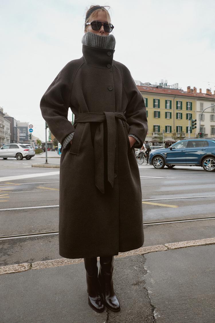 Celestine belted wool coat – image 5
