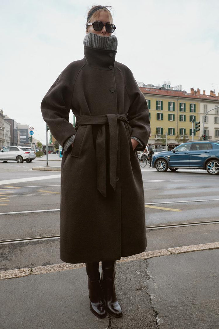 Celestine belted wool coat – image 5