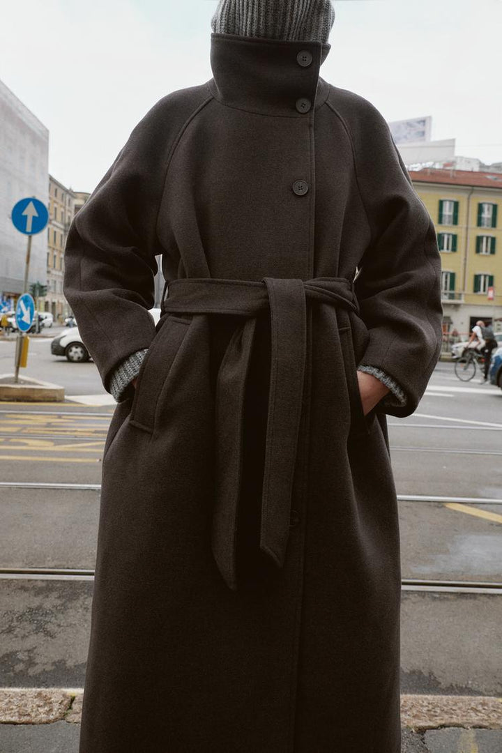Celestine belted wool coat – image 6