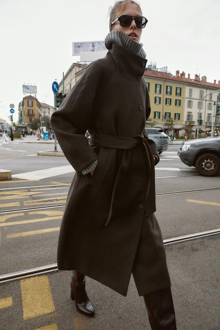 Celestine belted wool coat – image 7