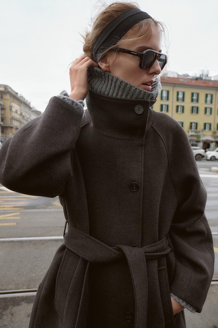 Celestine belted wool coat – image 8