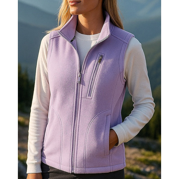 Britta sleeveless vest jacket with pockets – image 3