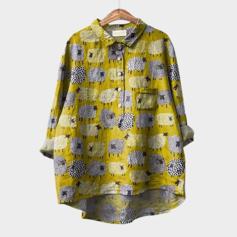 Nynke relaxed printed blouse – image 3
