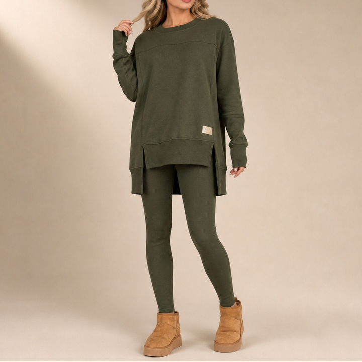 Ginny split sleeve top and trouser set