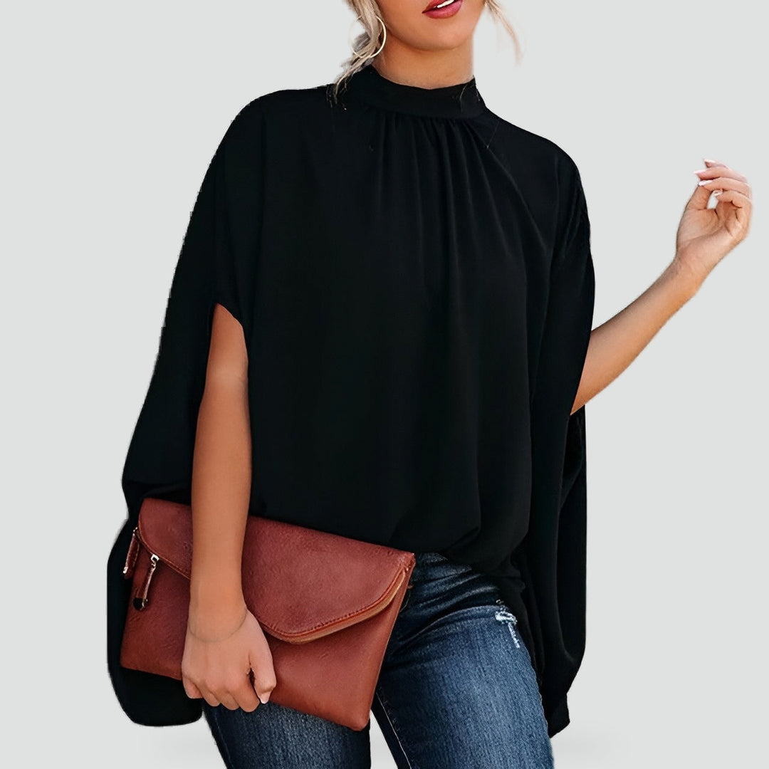 Frances printed blouse in green