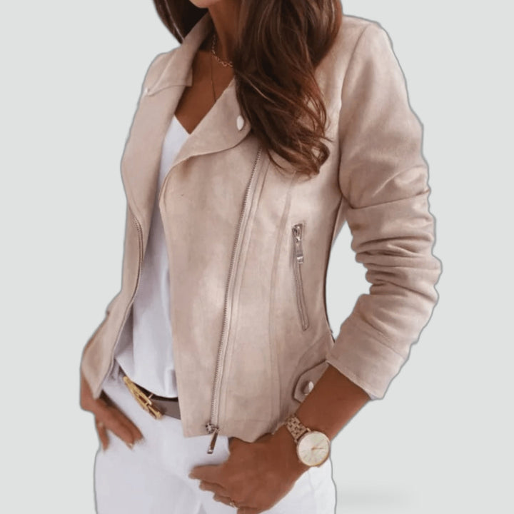 Hazel asymmetric zip jacket