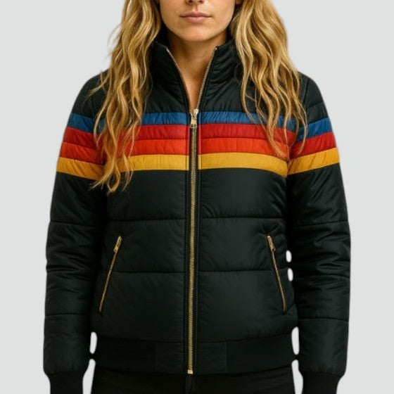 Georgina puffer jacket, back view