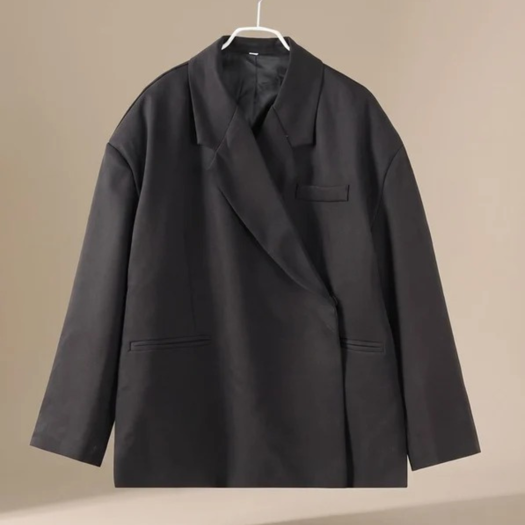 Tiana longline winter coat in black