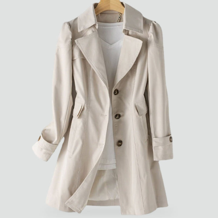 Flora trench coat in black