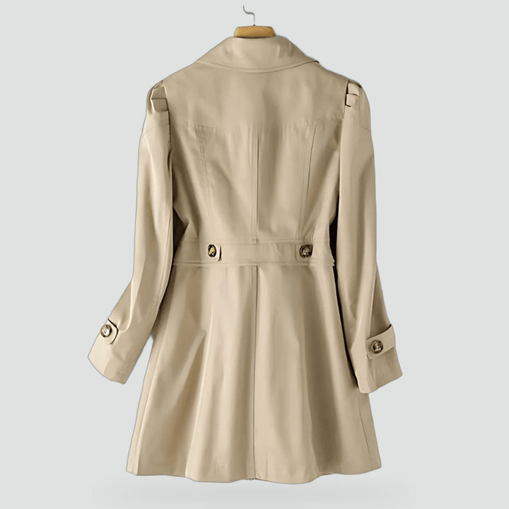 Isabeau classic trench coat in ecru