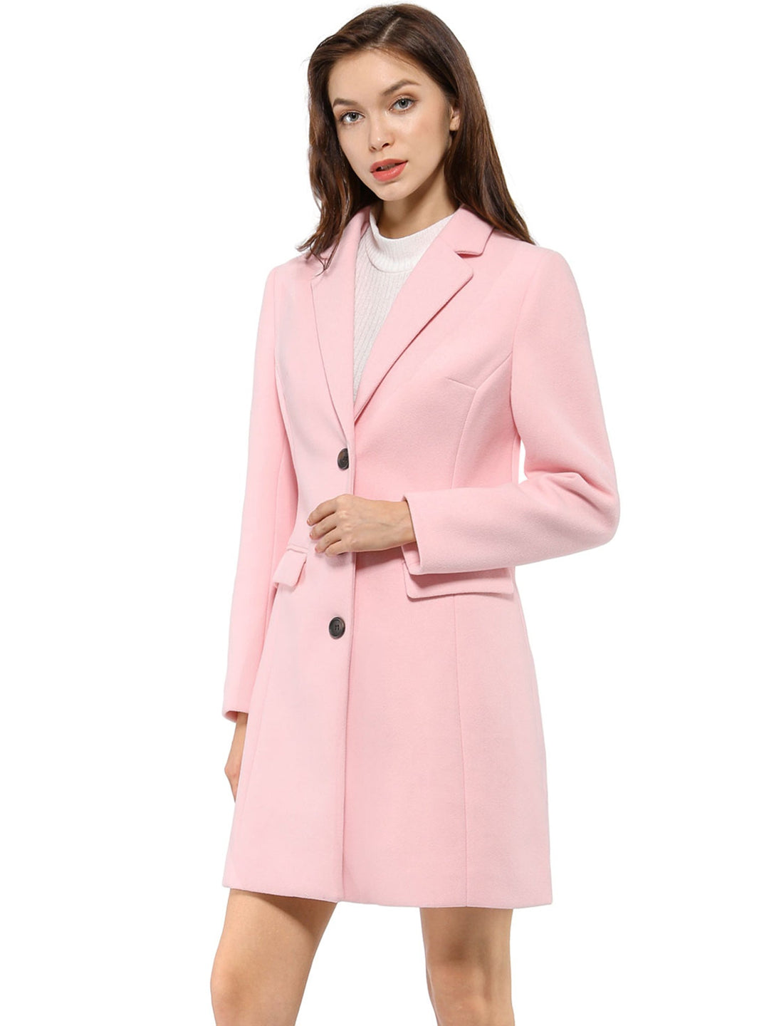 Bertille classic tailored coat with collar – image 7