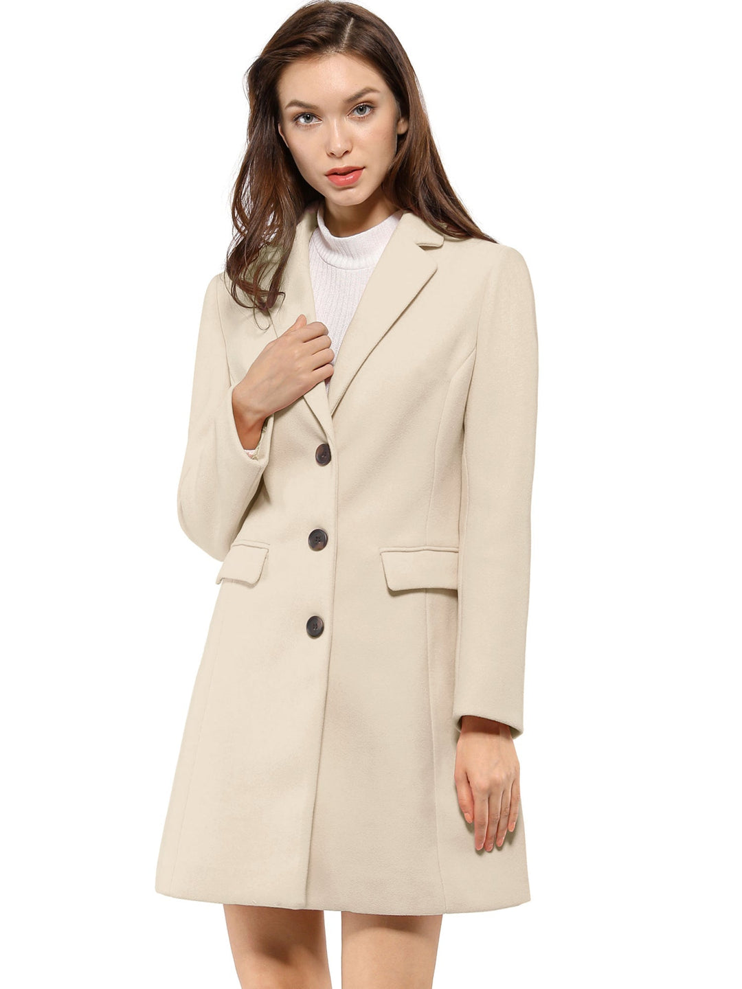 Bertille classic tailored coat with collar – image 18