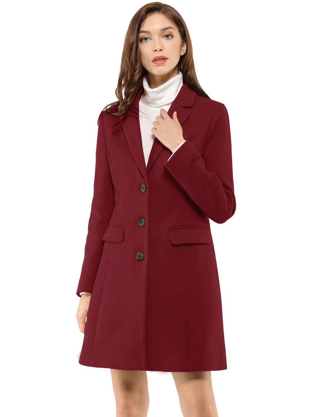 Bertille classic tailored coat with collar – image 16