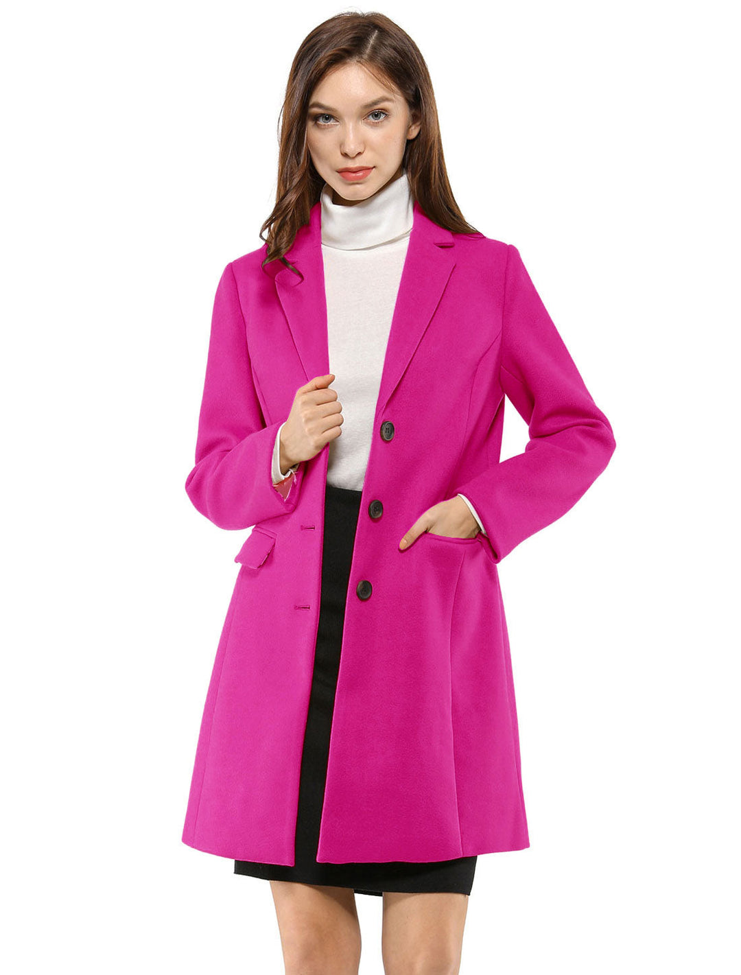 Bertille classic tailored coat with collar – image 13