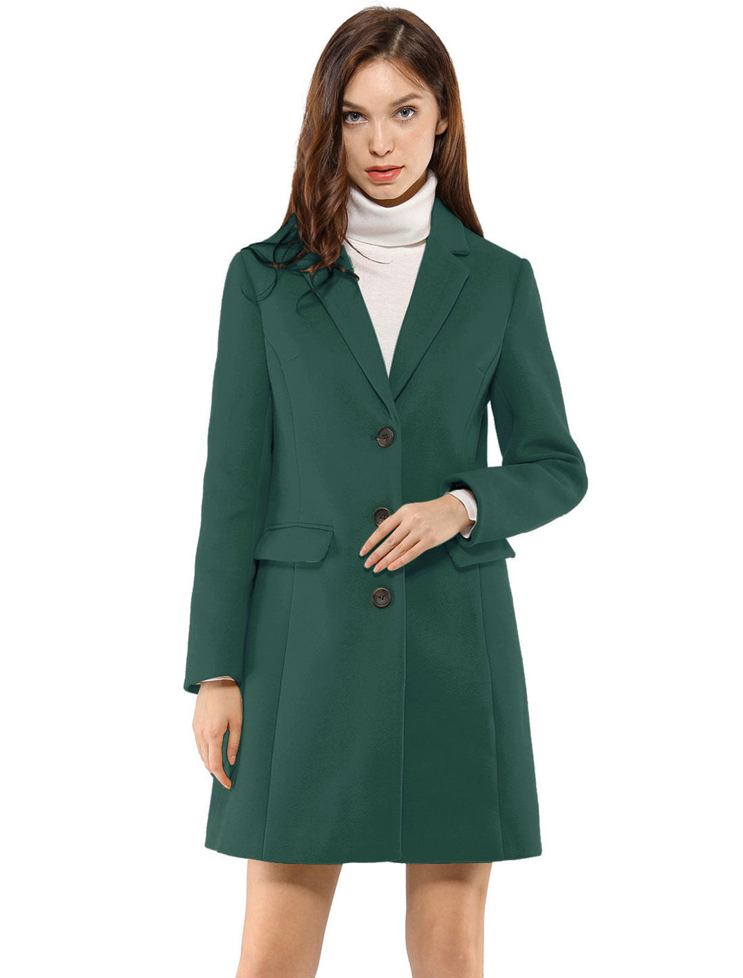 Bertille classic tailored coat with collar – image 21