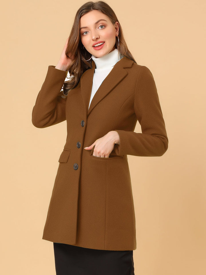 Bertille classic tailored coat with collar – image 29
